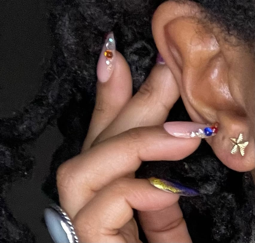 14K Gold Starfish Earrings