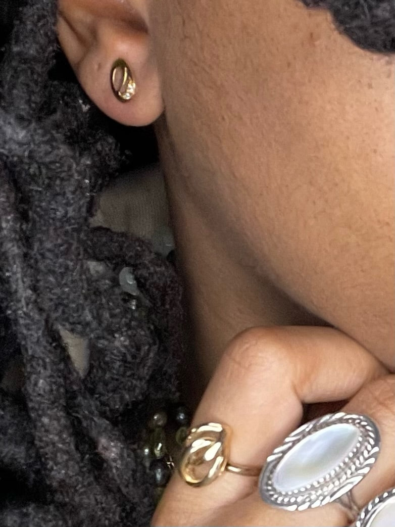 Diamond 14K Gold Earrings