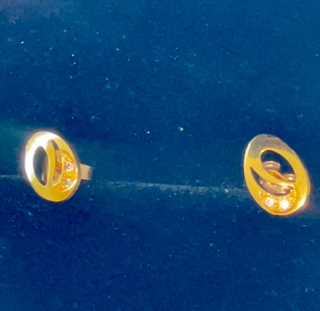 Diamond 14K Gold Earrings