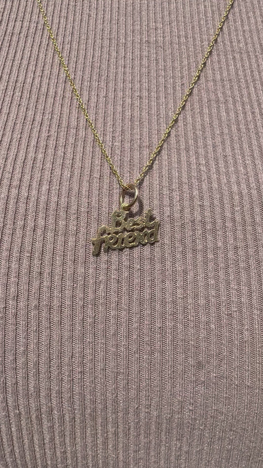 14K Best Friend pendant